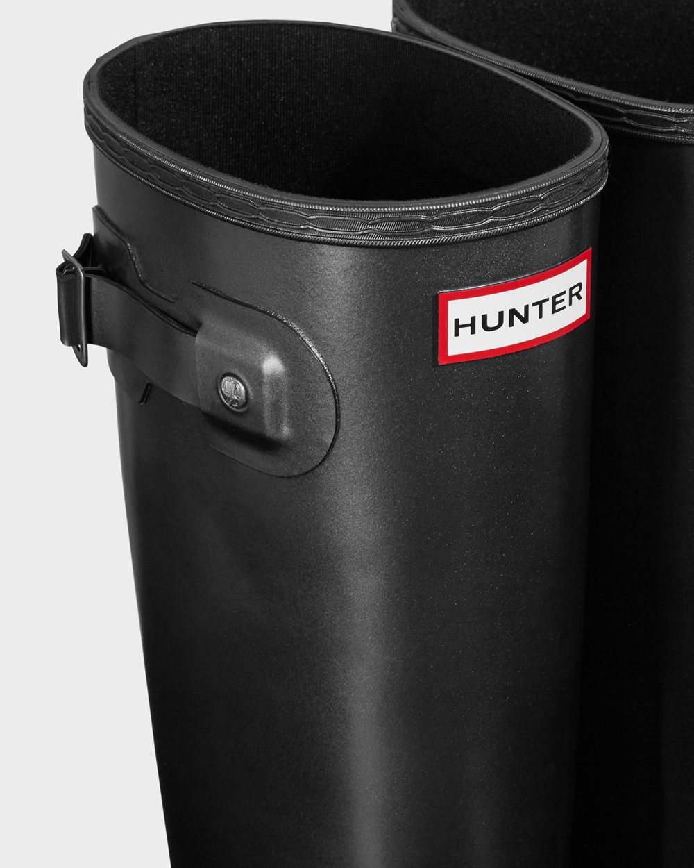 Hunter Original Pearlized Tall Rain Boots - Online Womens Black - EUPOGJ548